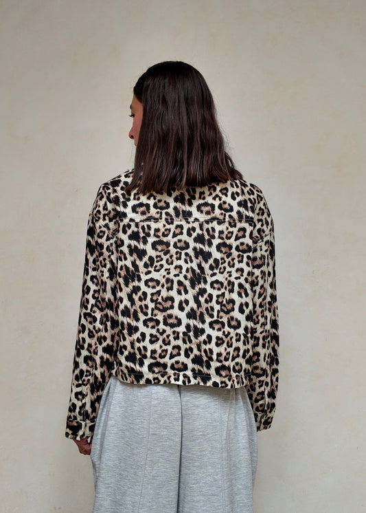 SOBRECAMISA ANIMAL PRINT CROPPED