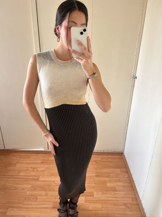 VESTIDO DE KNIT/RIB