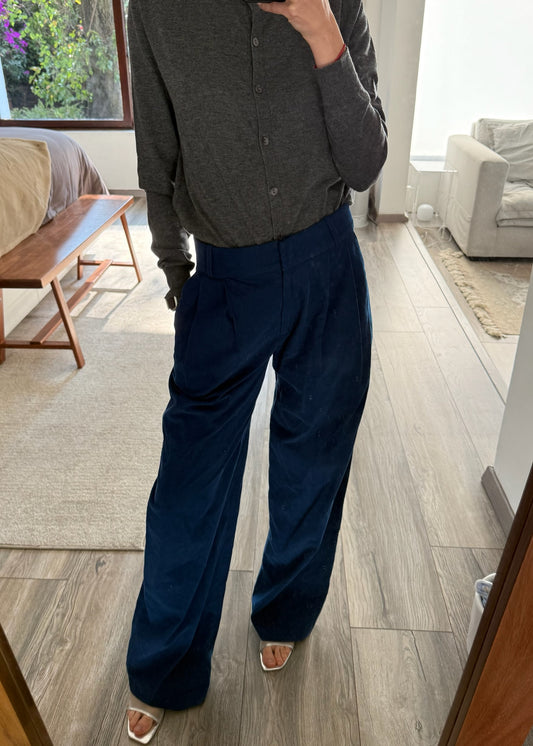 PANTALÓN AZUL HIGH RISE