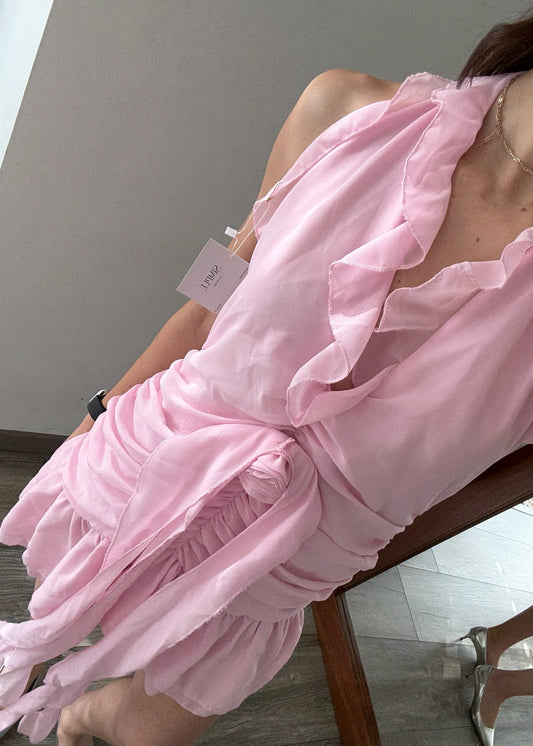 VESTIDO FAIRY ROSA PASTEL