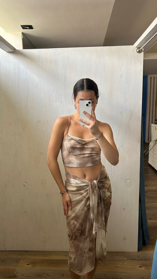 VESTIDO DE MESH TIE DYE