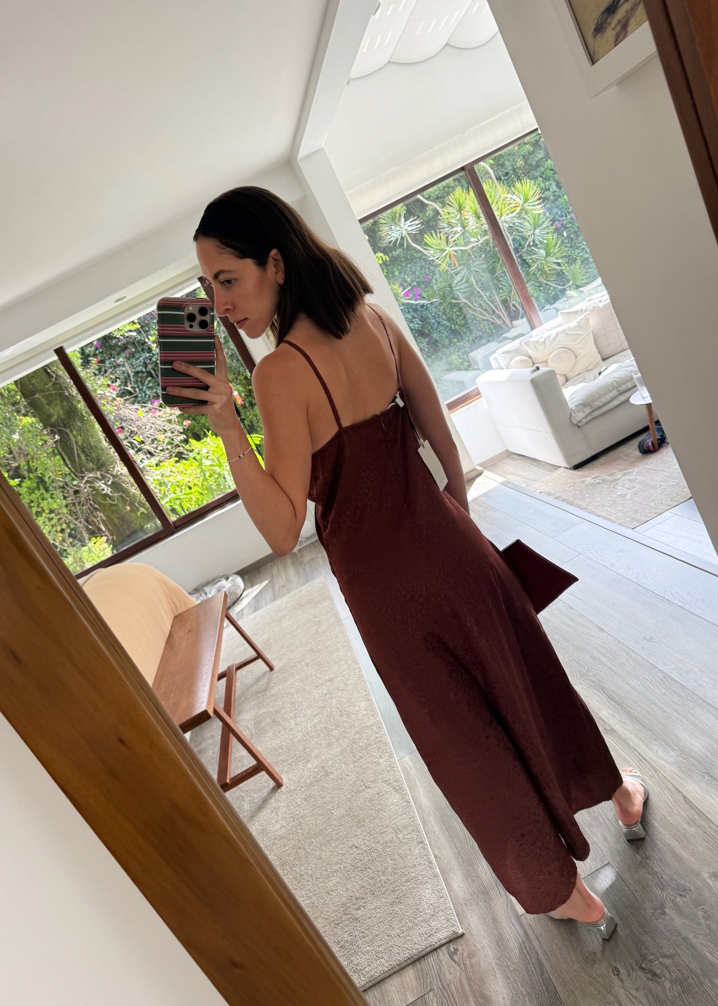 VESTIDO SLIP CON PRINT