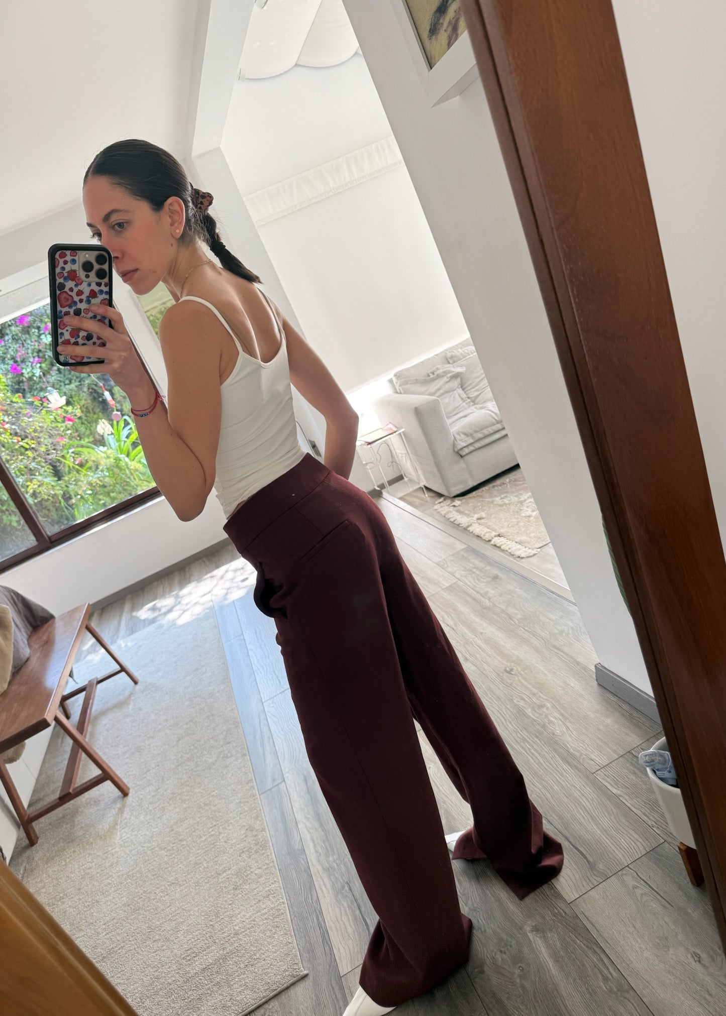 PANTALÓN BURGUNDY FULL LENGTH