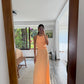 VESTIDO MIDI NARANJA