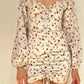 VESTIDO CUTE CON FLORES ROJAS