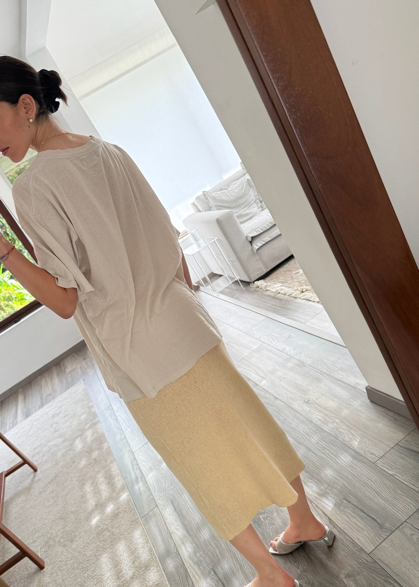FALDA MIDI DE KNIT