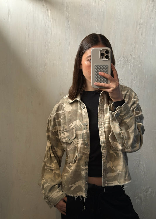 CHAMARRA DENIM CAMO PRINT