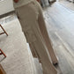 PANTALÓN SATINADO CARGO CHAMPAGNE