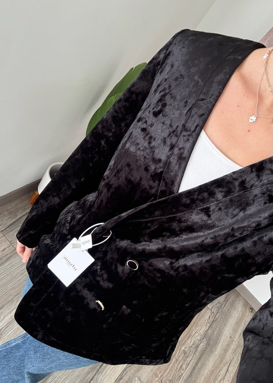 BLAZER VELVET NEGRO