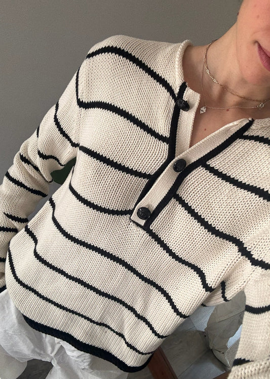 CARDIGAN B&W DE ALGODÓN