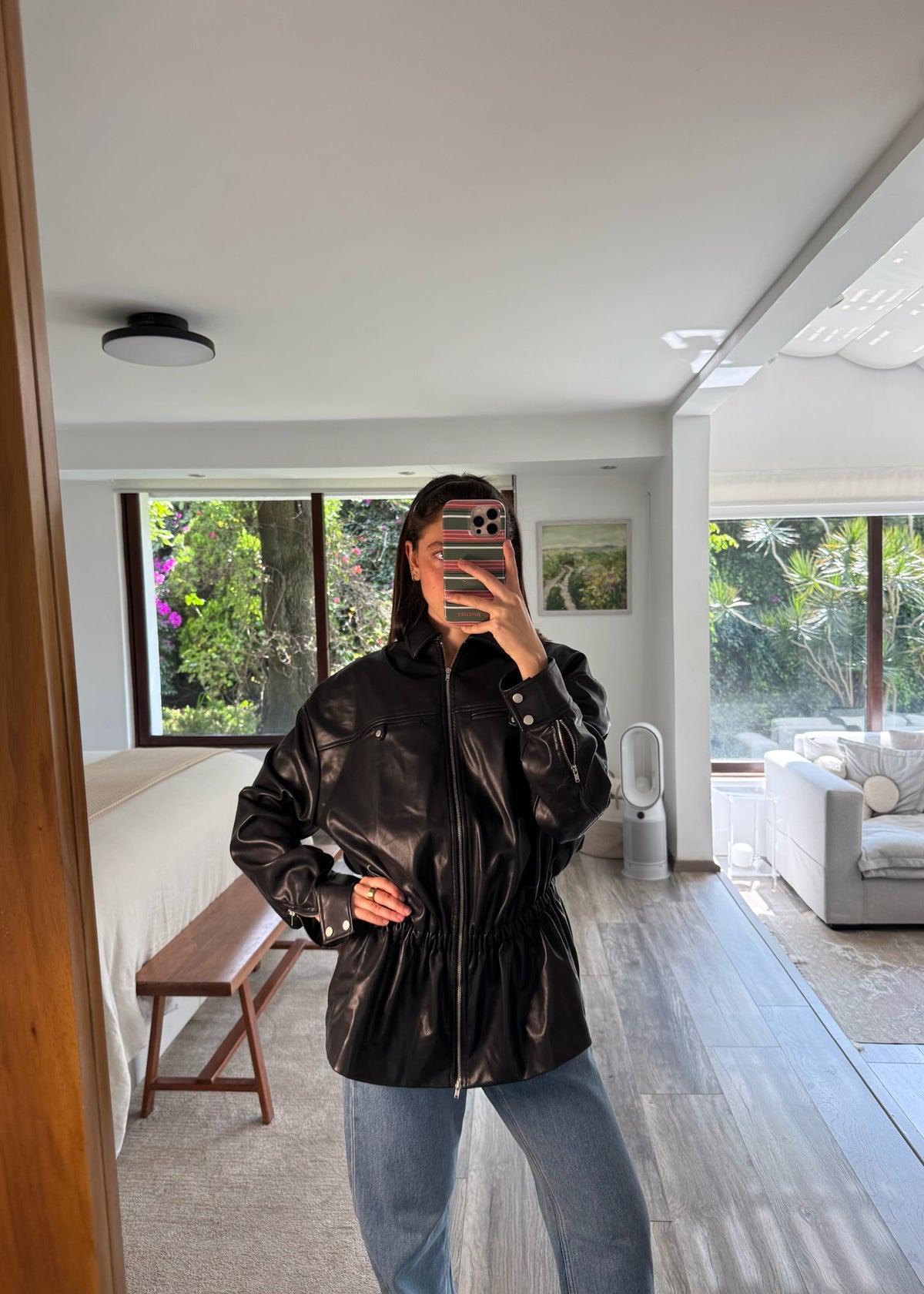 CHAMARRA MOTO OVERSIZED