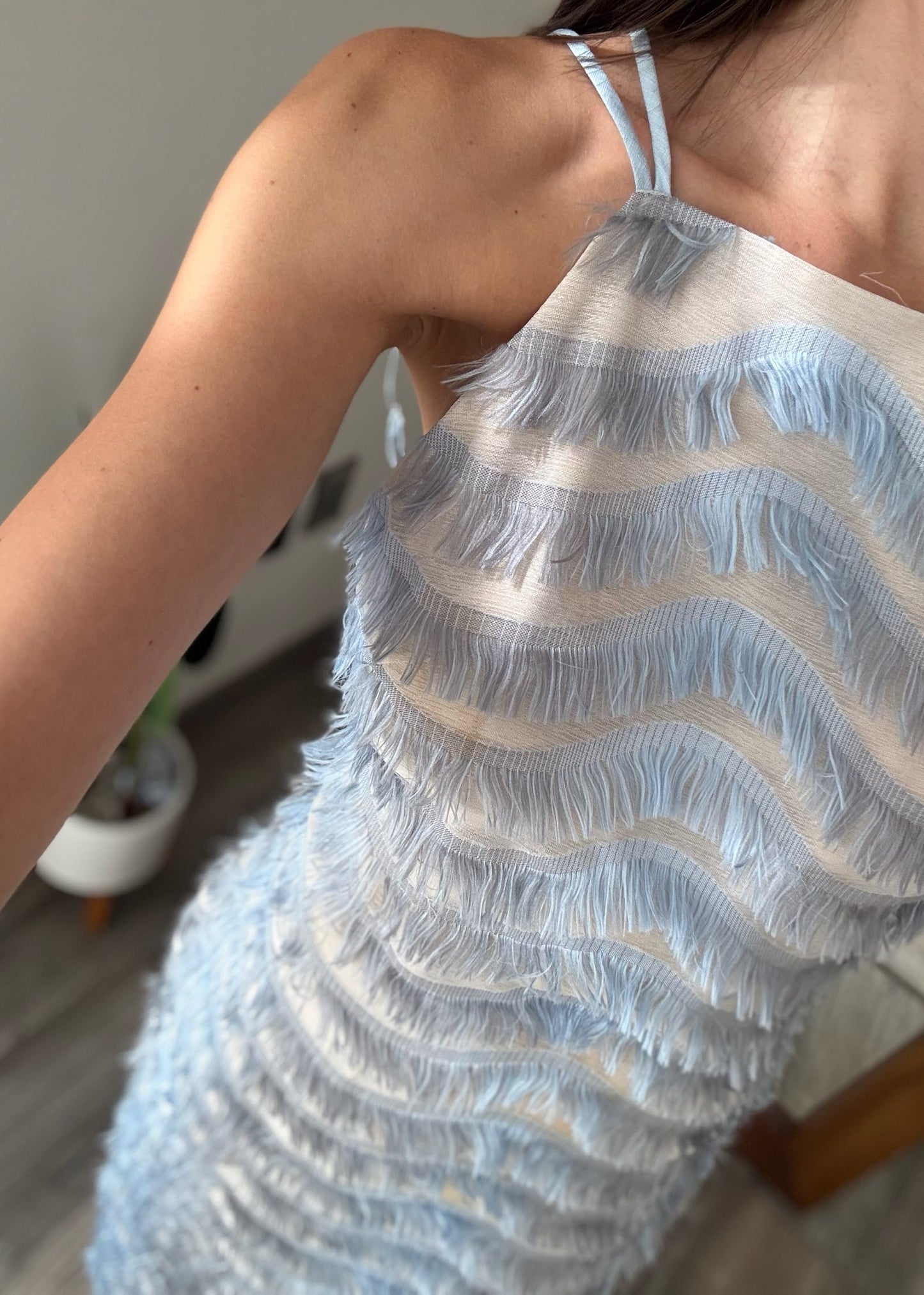 VESTIDO DE KNIT STRIPED