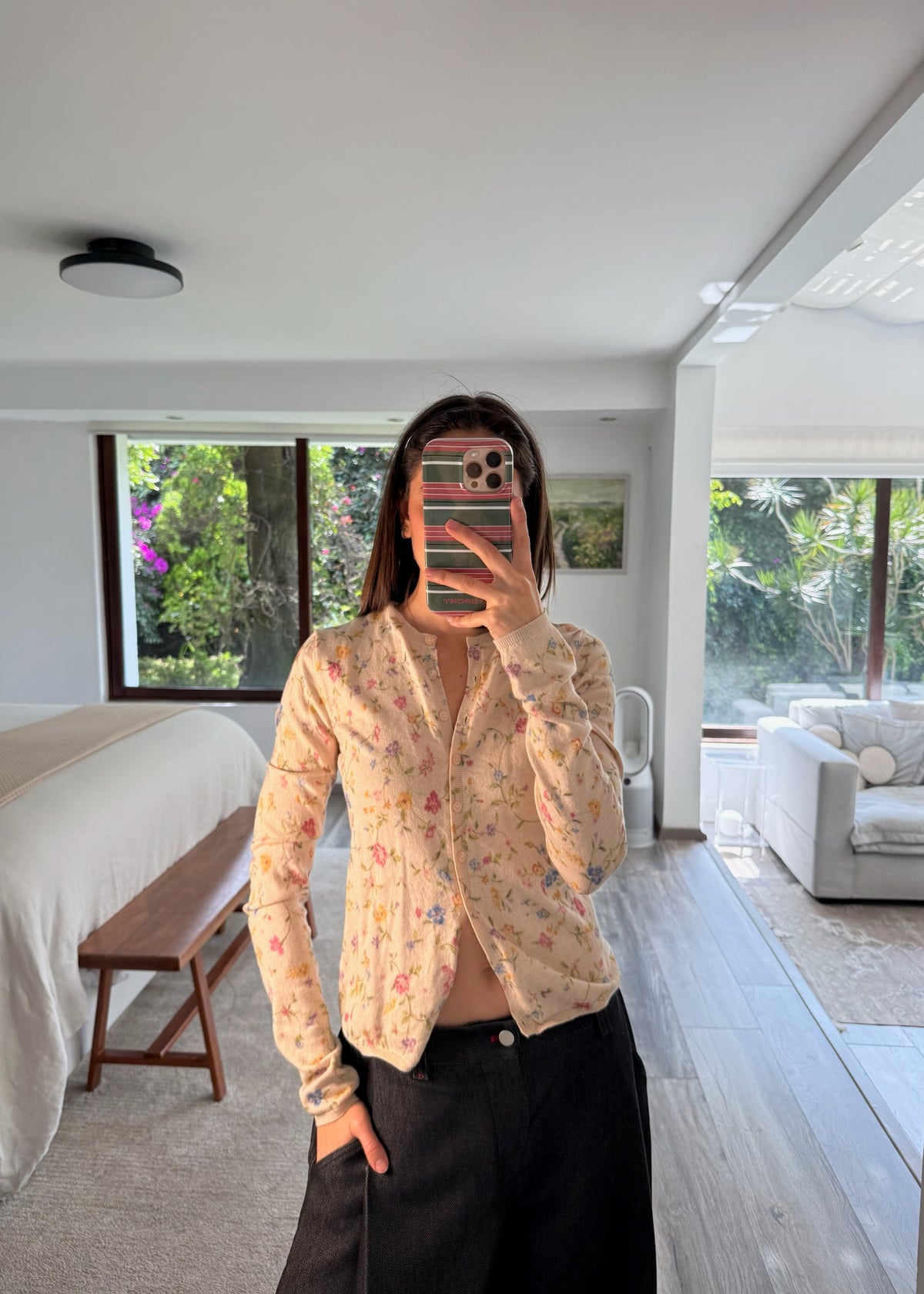 CARDIGAN DE FLORES