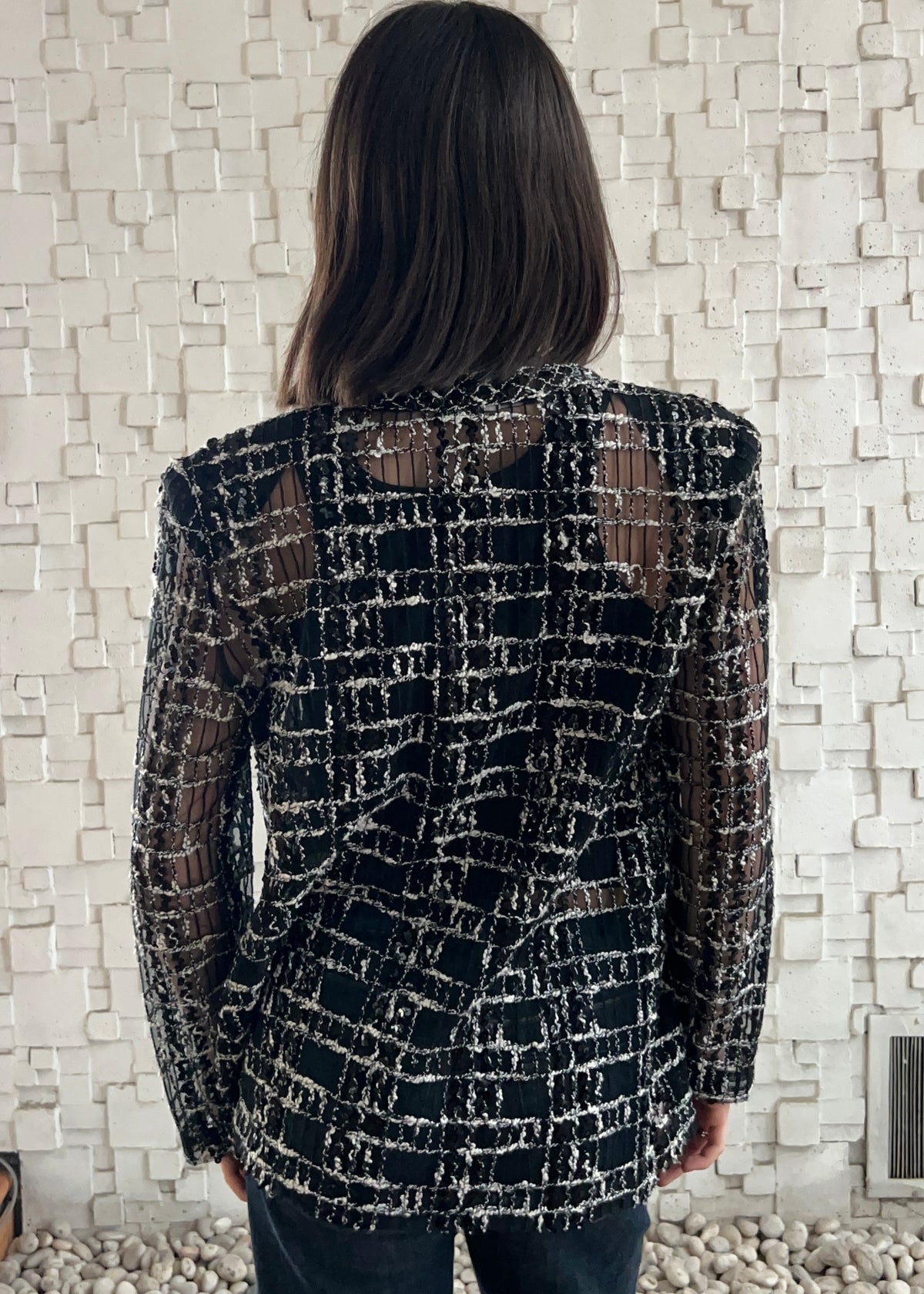CHAQUETA TEJIDO TIPO TWEED
