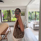 BOLSA CAFÉ STUDDED
