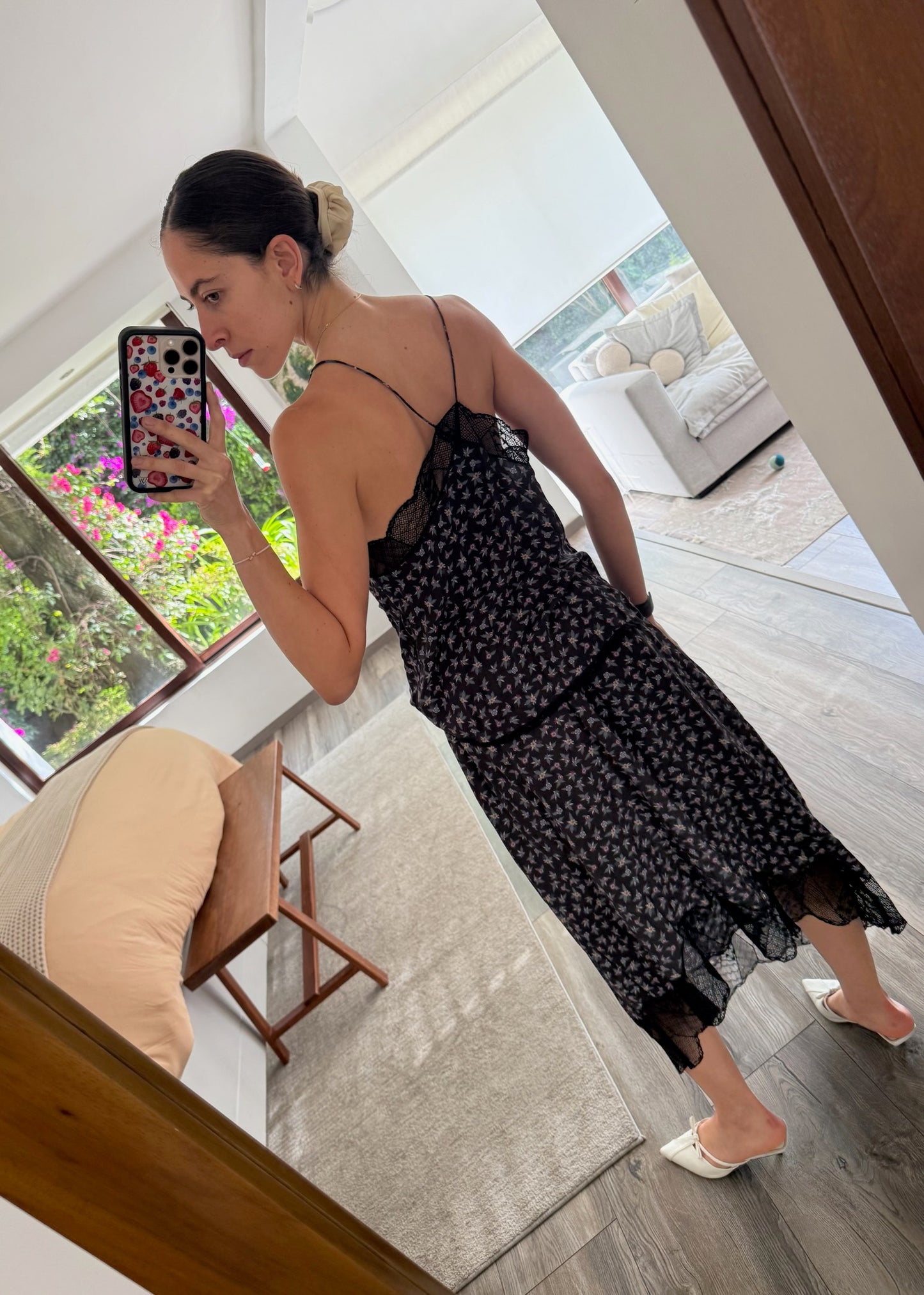SET TOP Y FALDA FLORES