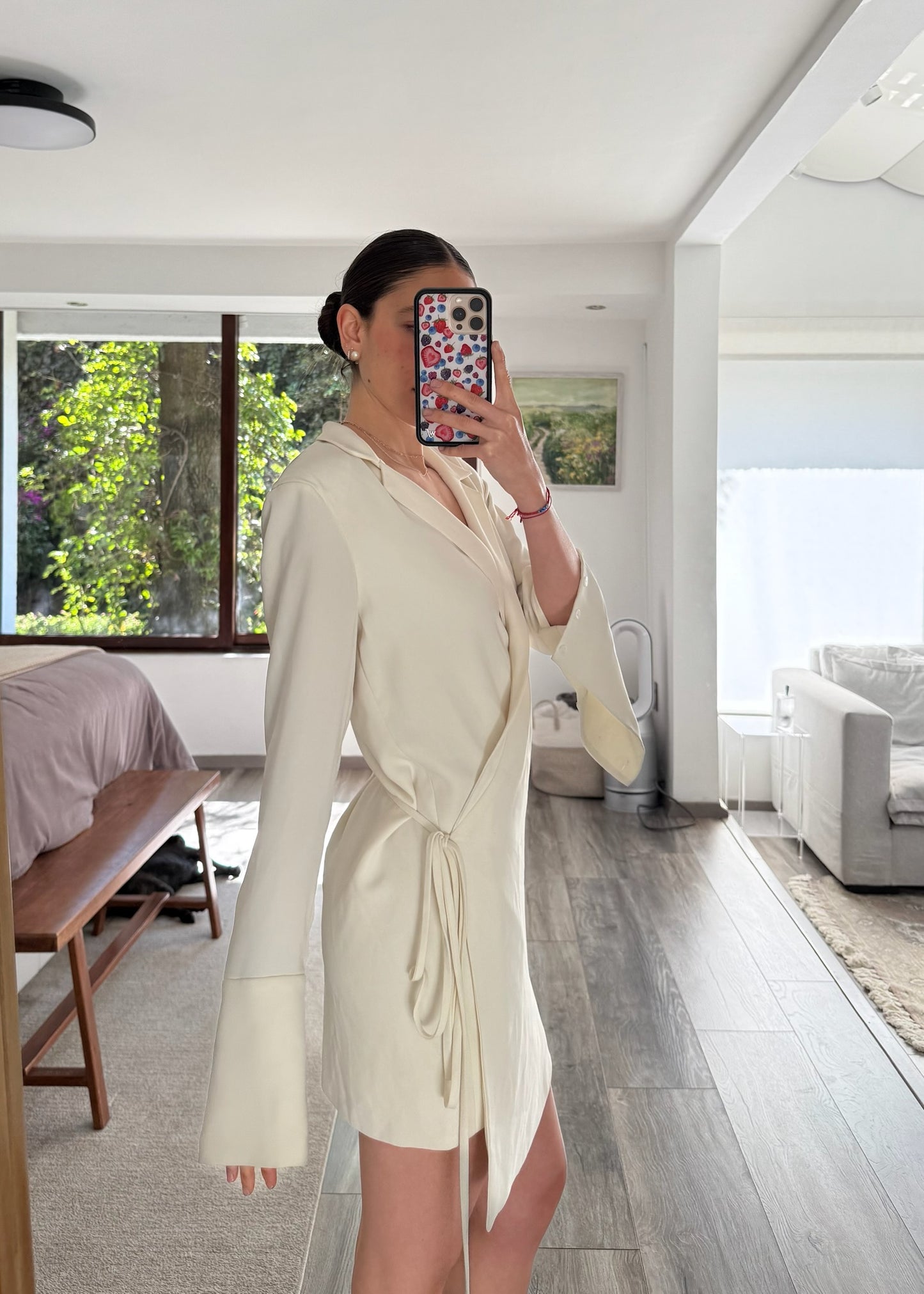 VESTIDO SILKY DE TIPO CAMISA