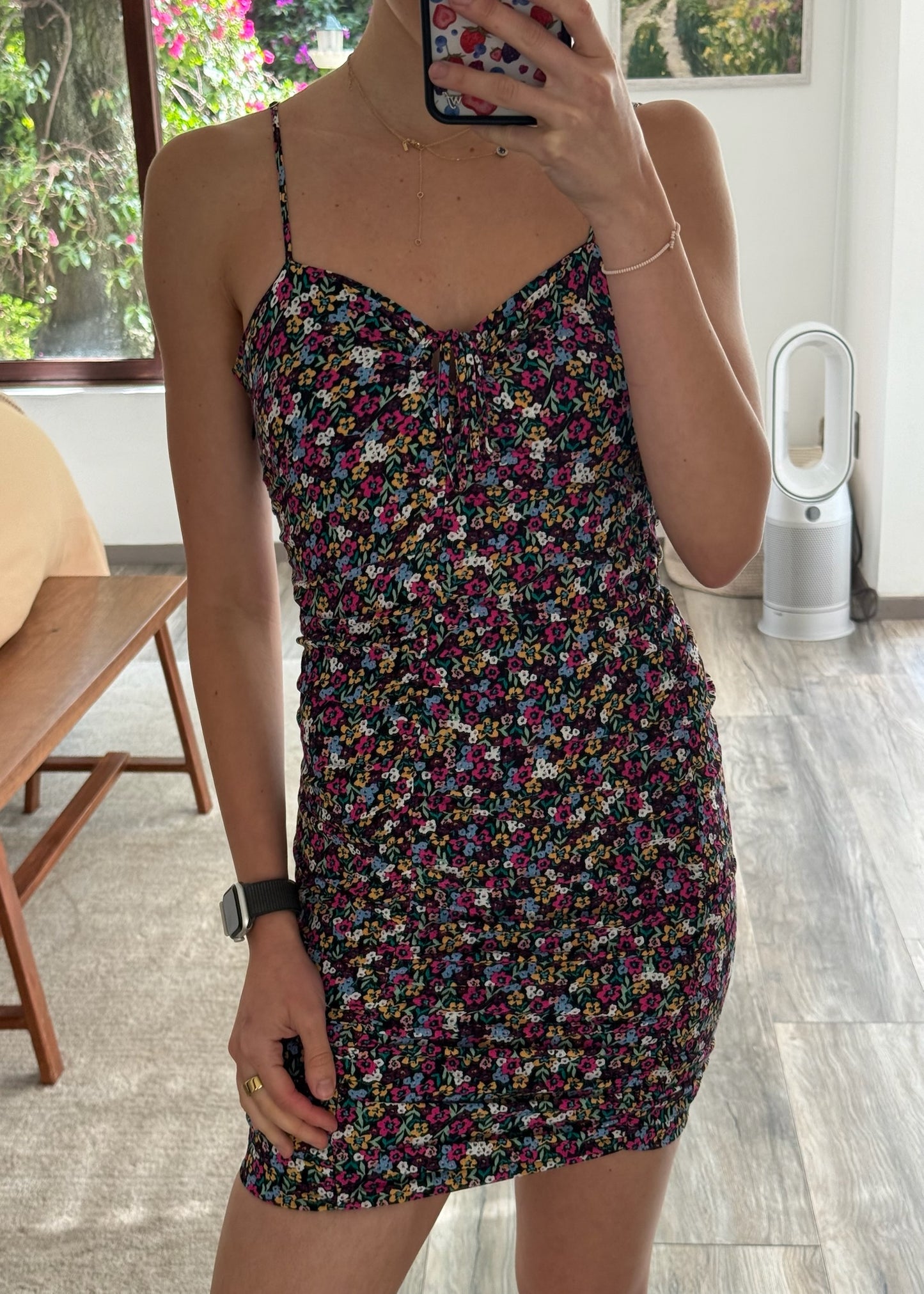 VESTIDO RUCHED PRINT FLORAL