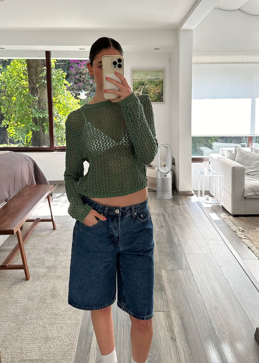 CROCHET TOP VERDE