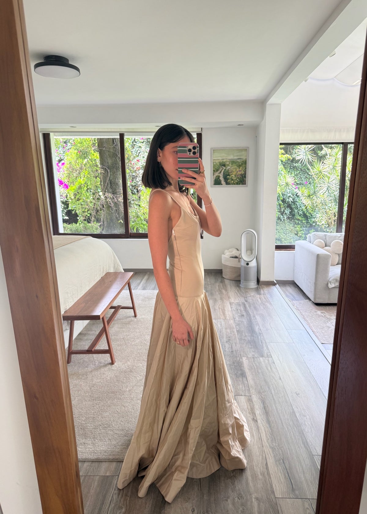 VESTIDO MAXI BOMBON BEIGE
