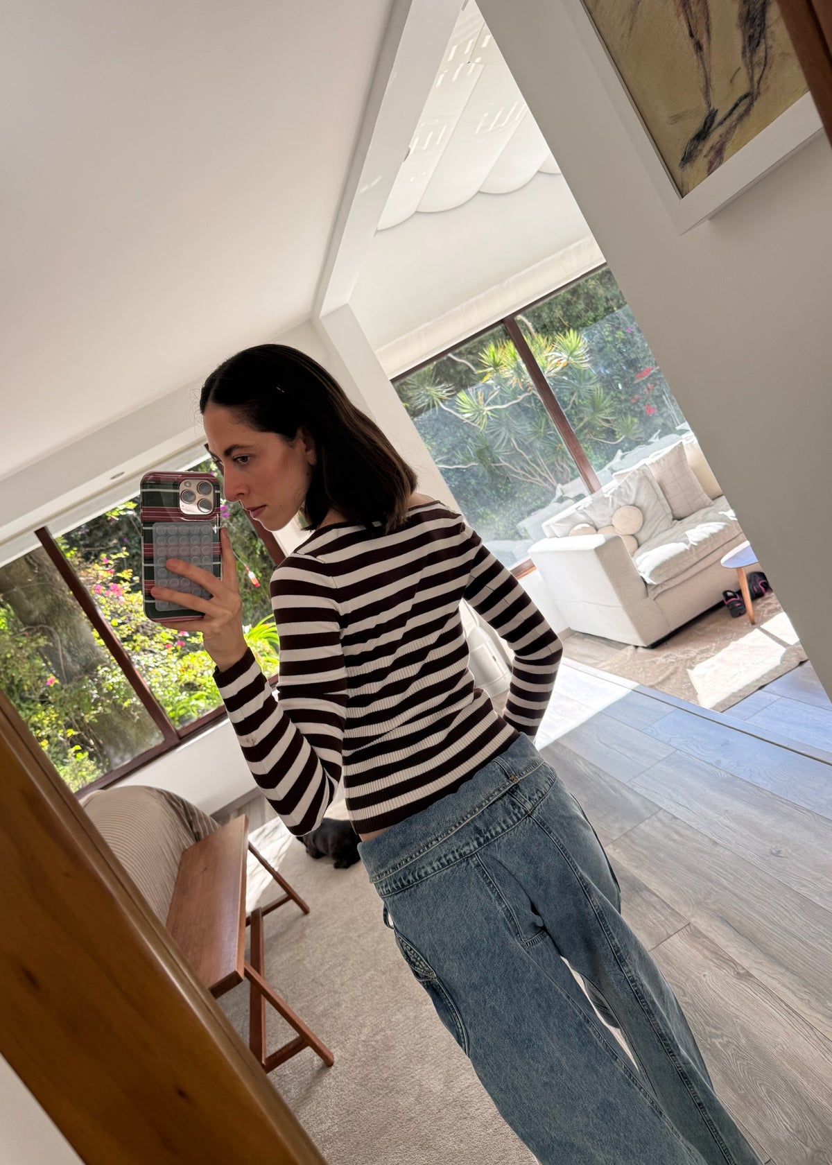 TOP OFF THE SHOULDER CON RAYAS