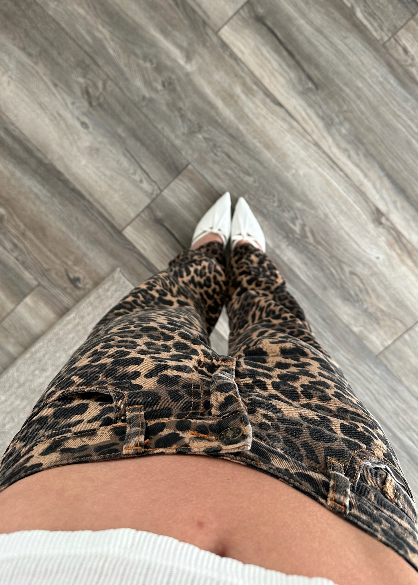 JEANS LEOPARD PRINT