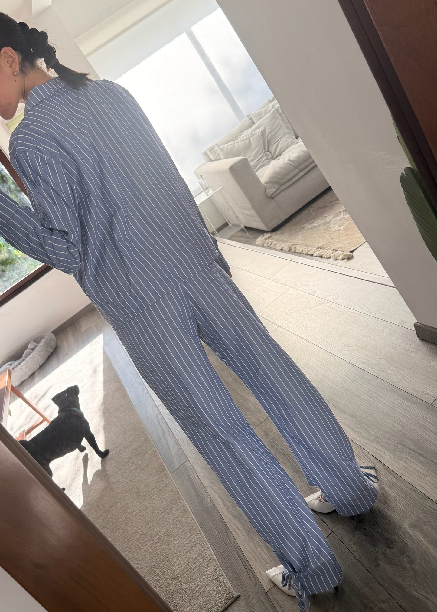 SET STRIPED DE TIPO PIJAMA