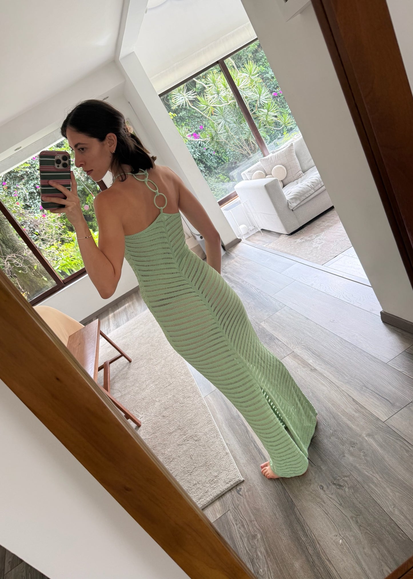 VESTIDO MINT GREEN DE KNIT