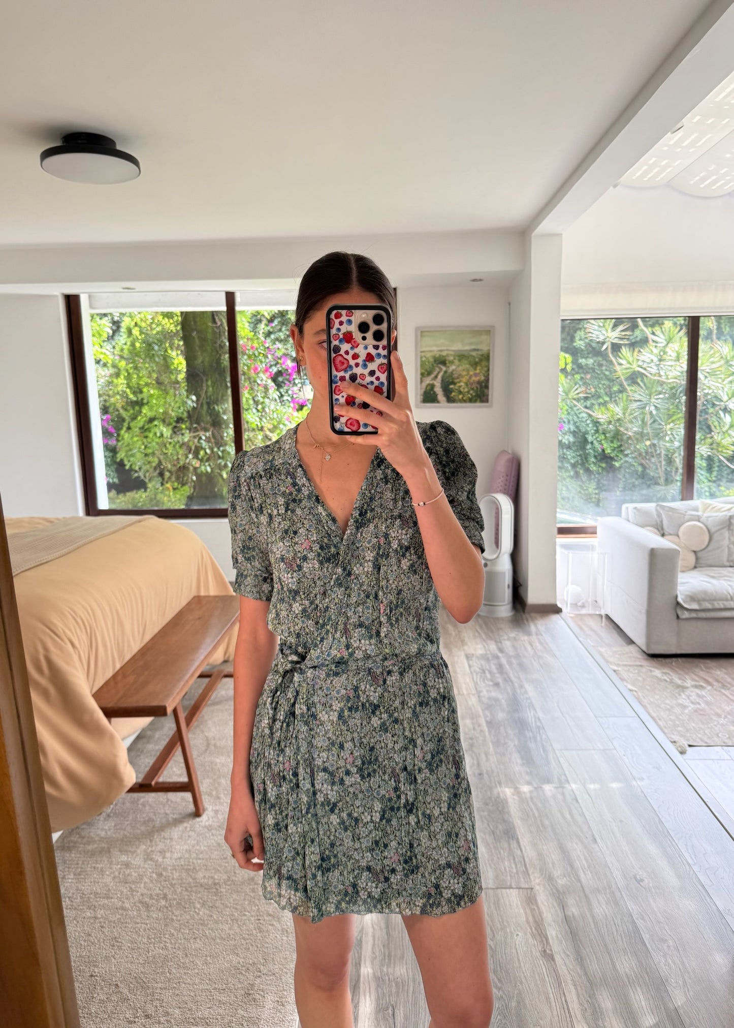 VESTIDO MINI FLOREADO