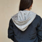 HOODED BOMBER JACKET