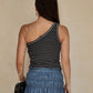 FALDA RUCHED DE FAUX LEATHER