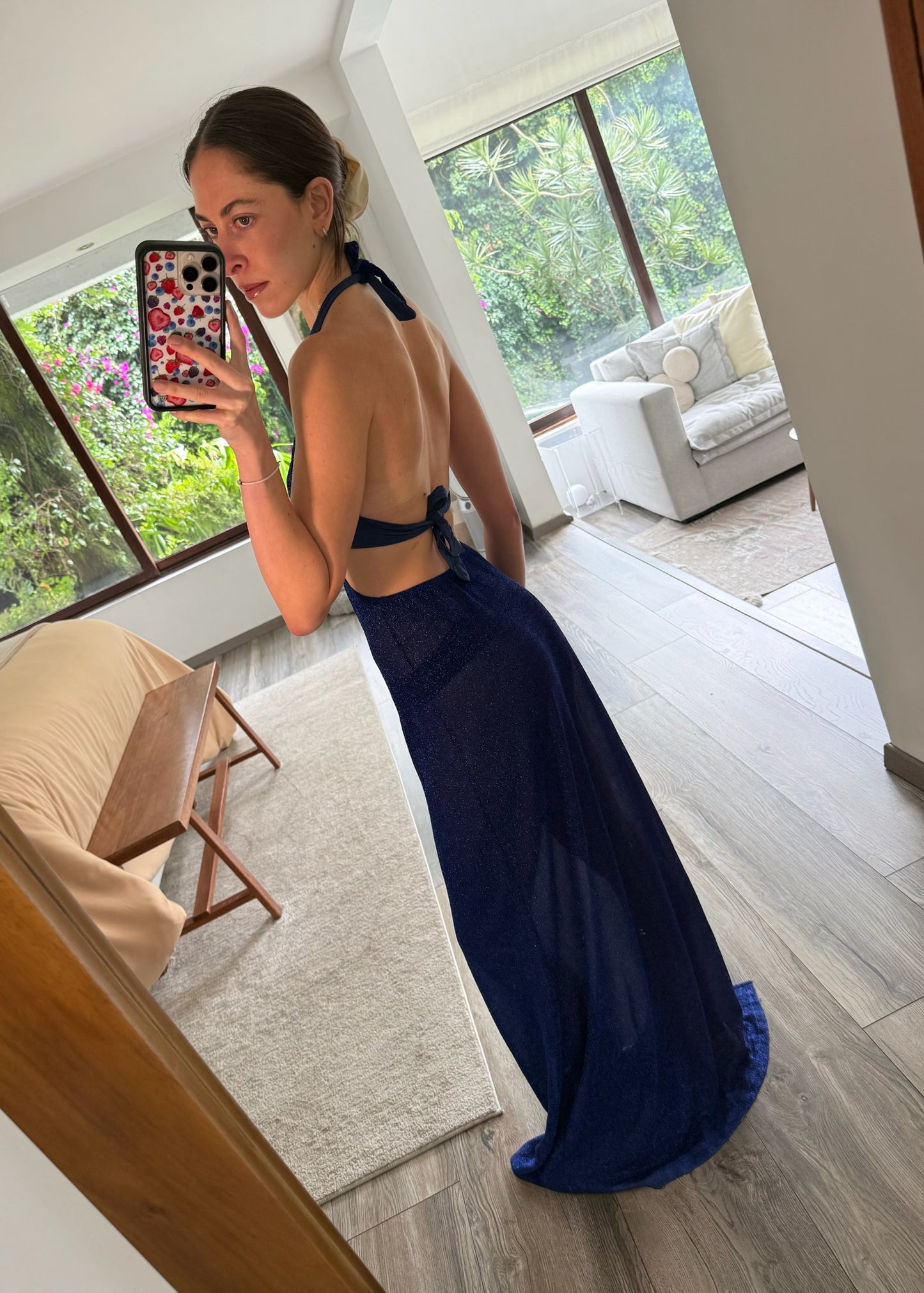 VESTIDO MAXI CON CUT OUTS SPARKLY
