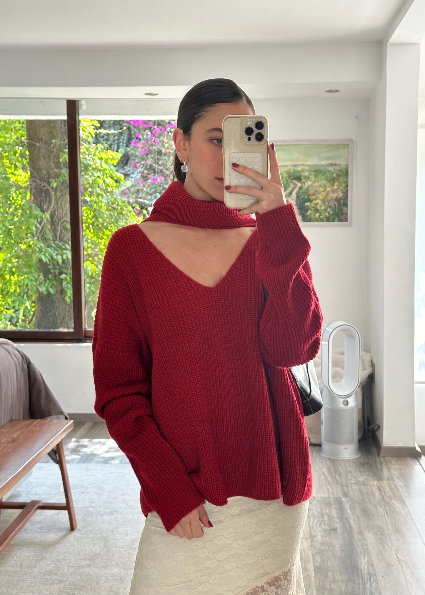 CHUNKY TURTLENECK SUETER