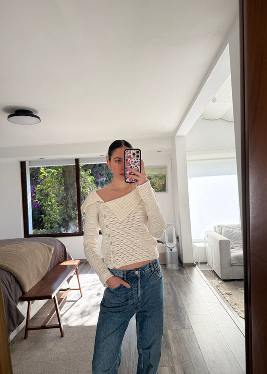 CARDIGAN OFF THE SHOULDER