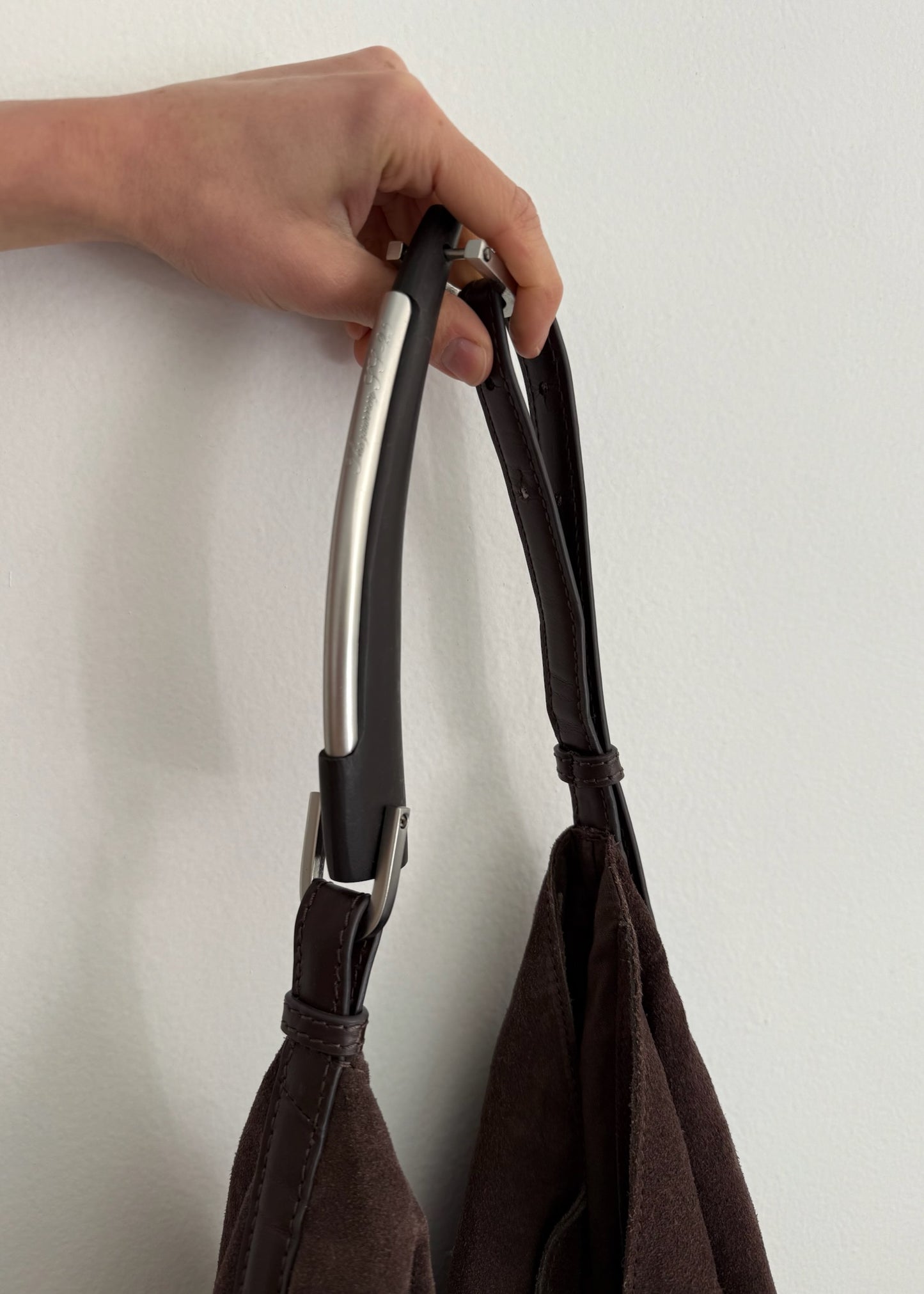 HOBO BAG SUEDE CAFÉ