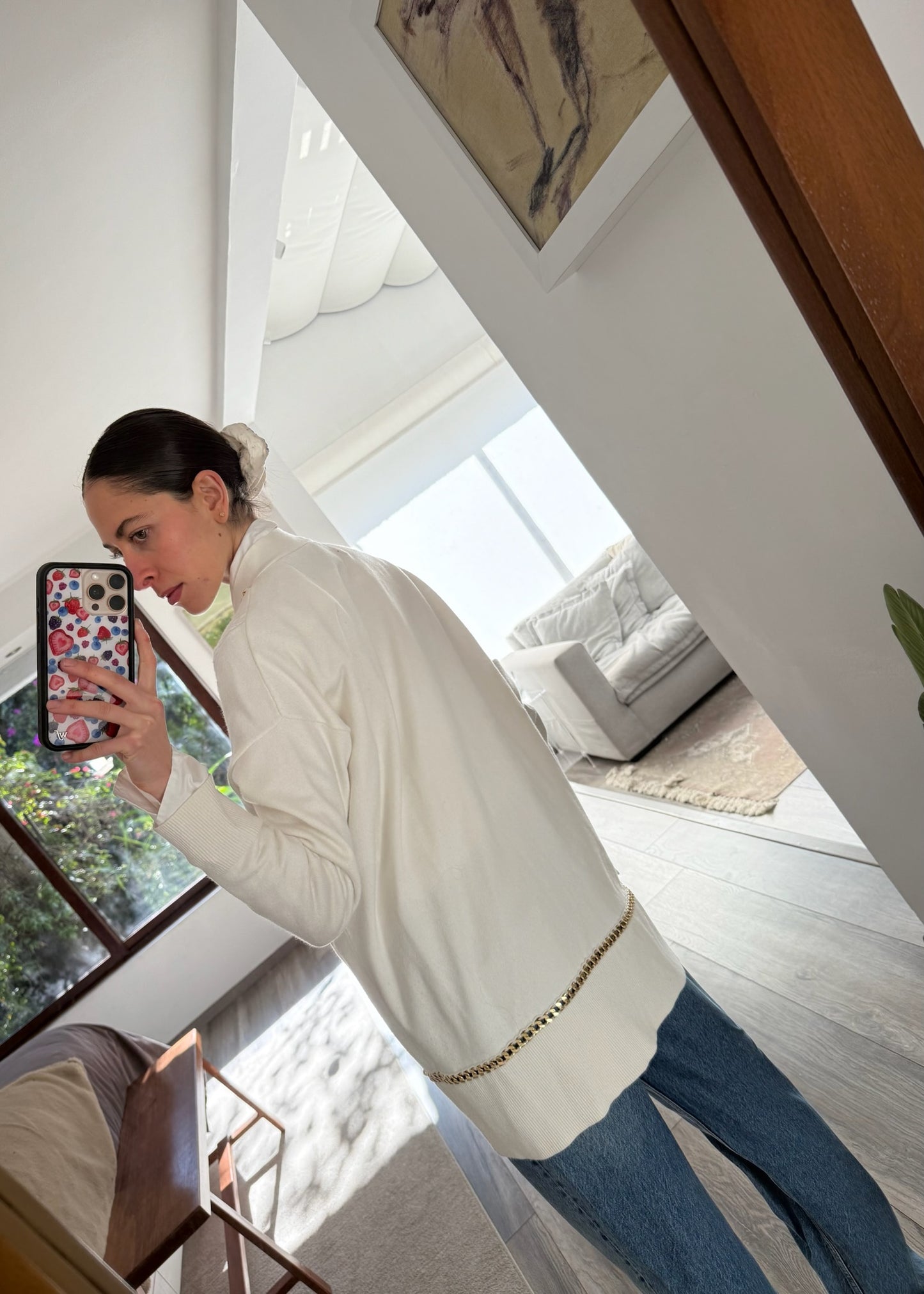 CARDIGAN OVERSIZED CON CADENAS