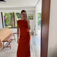 VESTIDO DE LINO NARANJA
