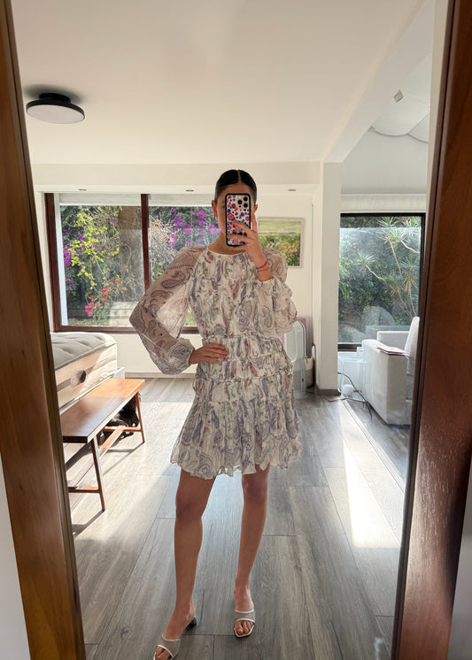 VESTIDO CON PRINT DE CONCHAS