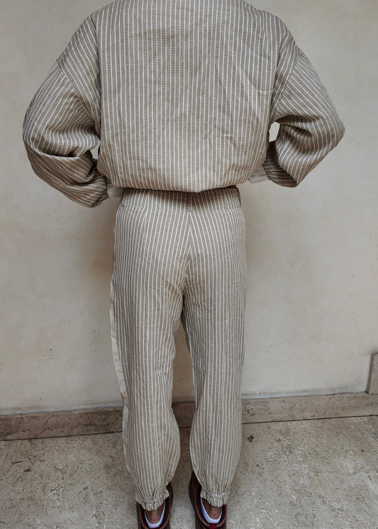 SET STRIPED CHAMARRA Y PANTALÓN
