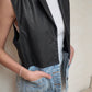 CHALECO DENIM CON PIEL