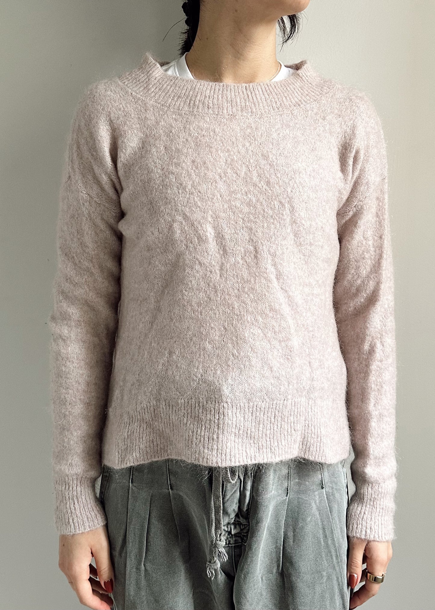 SUETER MOCK NECK MOHAIR