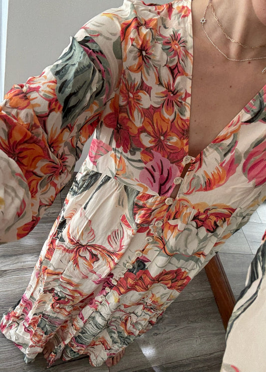 VESTIDO PLAYERO CON PRINT