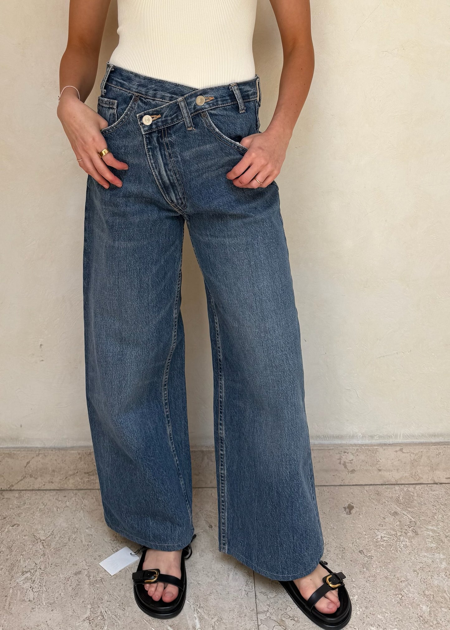 JEANS PRETINA CRUZADA