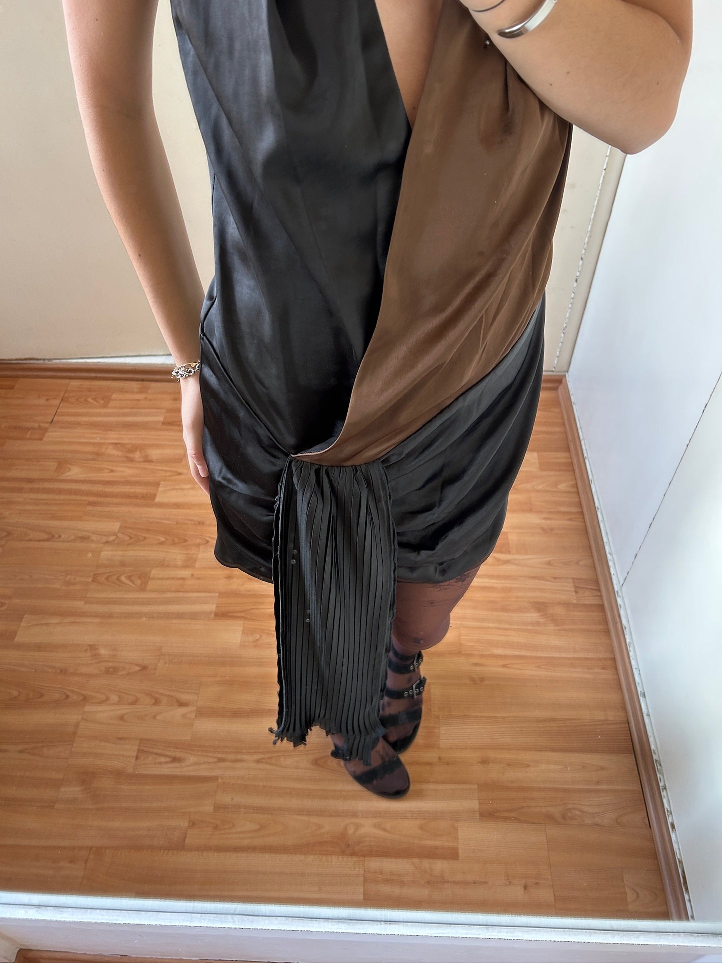 VESTIDO SILKY BICOLOR