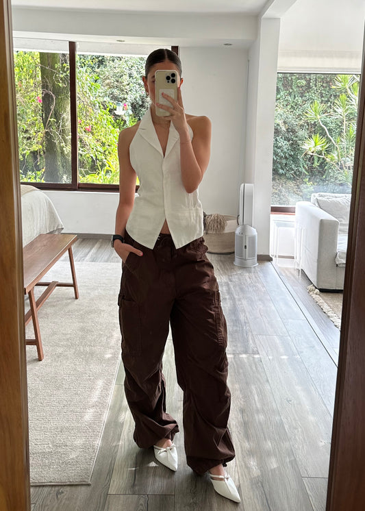 PARACHUTE CARGO PANTS CHOCOLATE