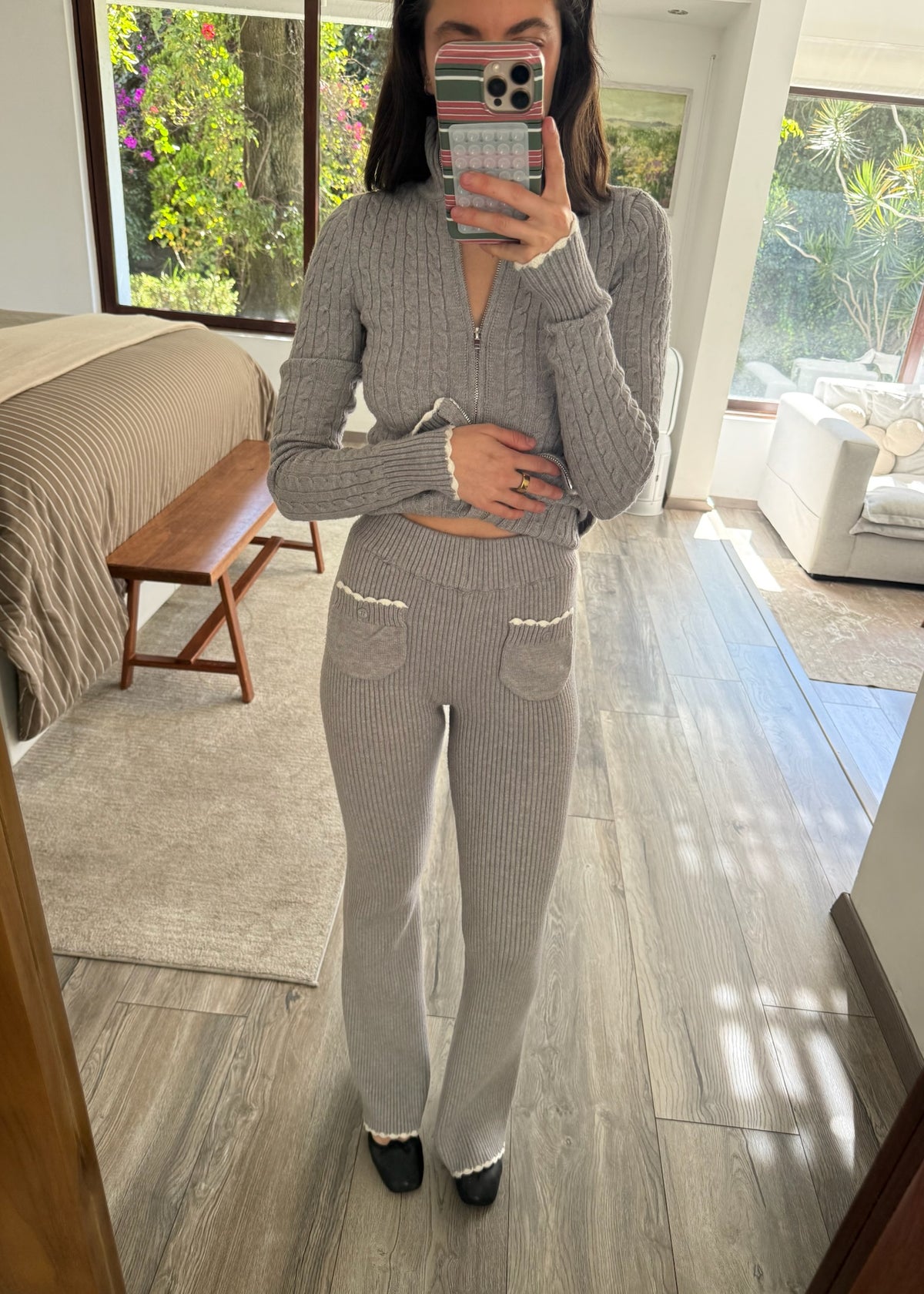 SET LOUNGY GIRLY GRIS