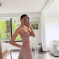 VESTIDO BUSTIER ROSA SHINY