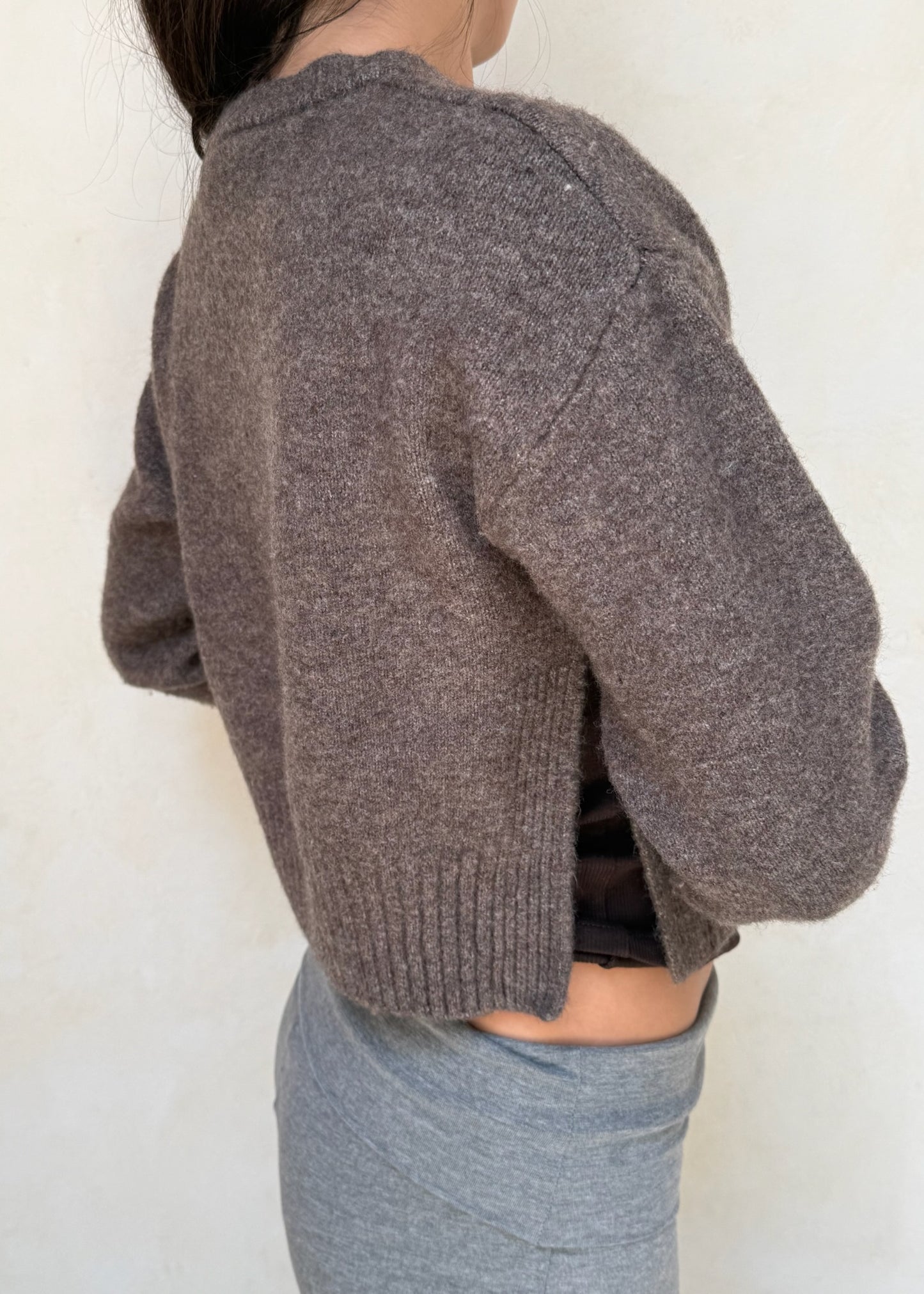 CARDIGAN CHUNKY CAFÉ