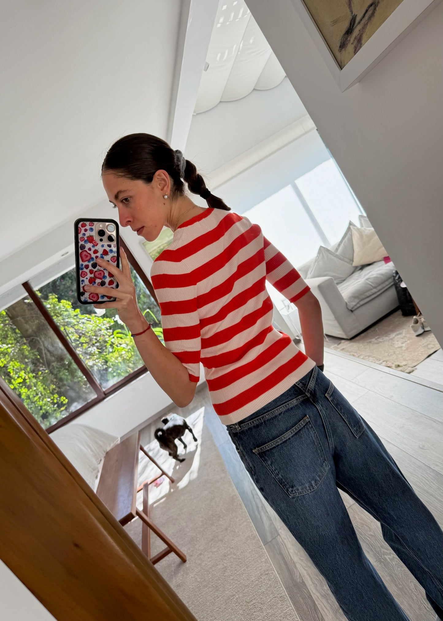 SUETER STRIPED MANGA 3/4