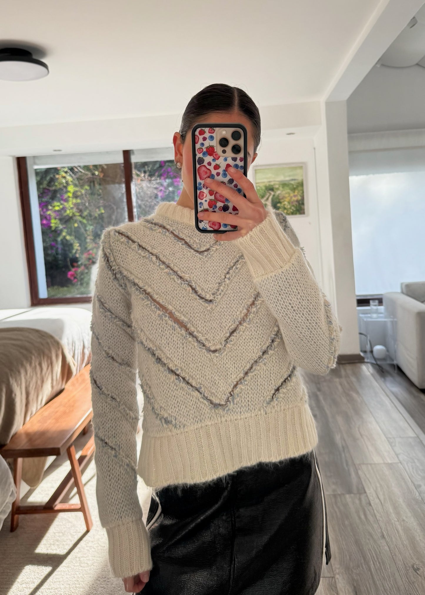 SUÉTER CHUNKY CON DETALLES SEE THROUGH